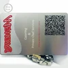 Popular print portrait metal card with qr code