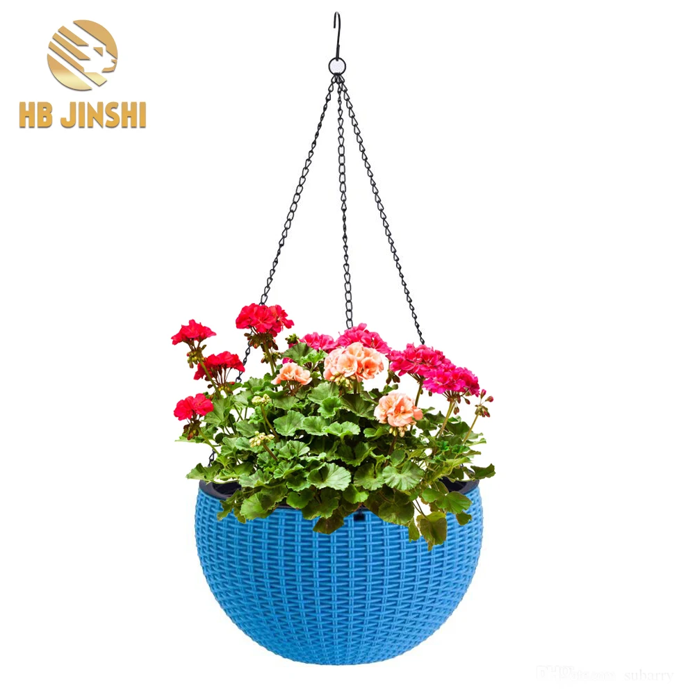 Hanging Basket Chains,20 Inch/ 50cm Black Hanging Chains Flowerpot Iron