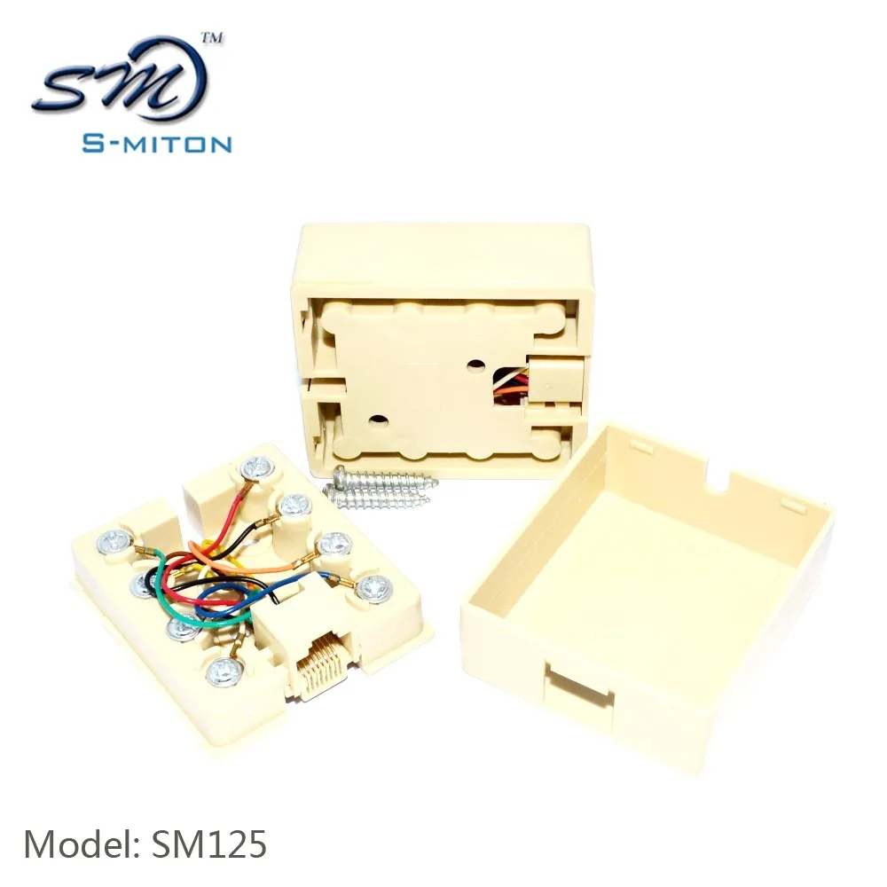 Telephone Cable Junction Box 8p8c Rj45 Wall Mounted Box Made In China