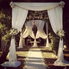 Wedding decoration pipe and drape entrance panel