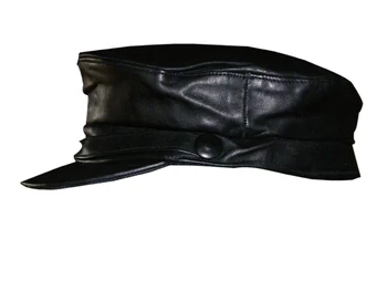 biker cap leather