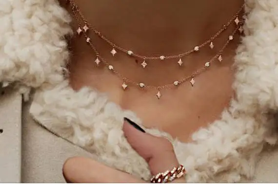 2017 factory custom green crystal big stone fashion women jewelry choker uneven stone necklace