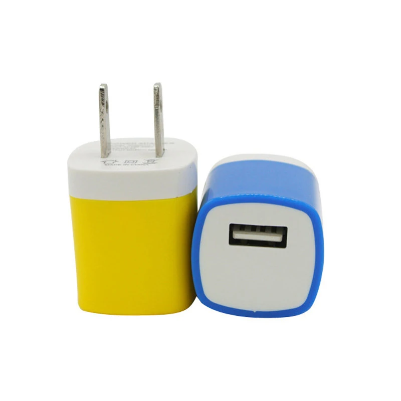 

Colorful Single Wall Charger 5v 1a Micro Usb Charger Adapter for Fan AIr Dryer Mobile Phone Wireless Charger, Red, green, black, white, blue eg.