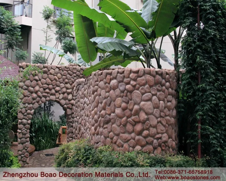 Fake Decorative River Rock Stone Veneer For Wall,Fence,Fireplace