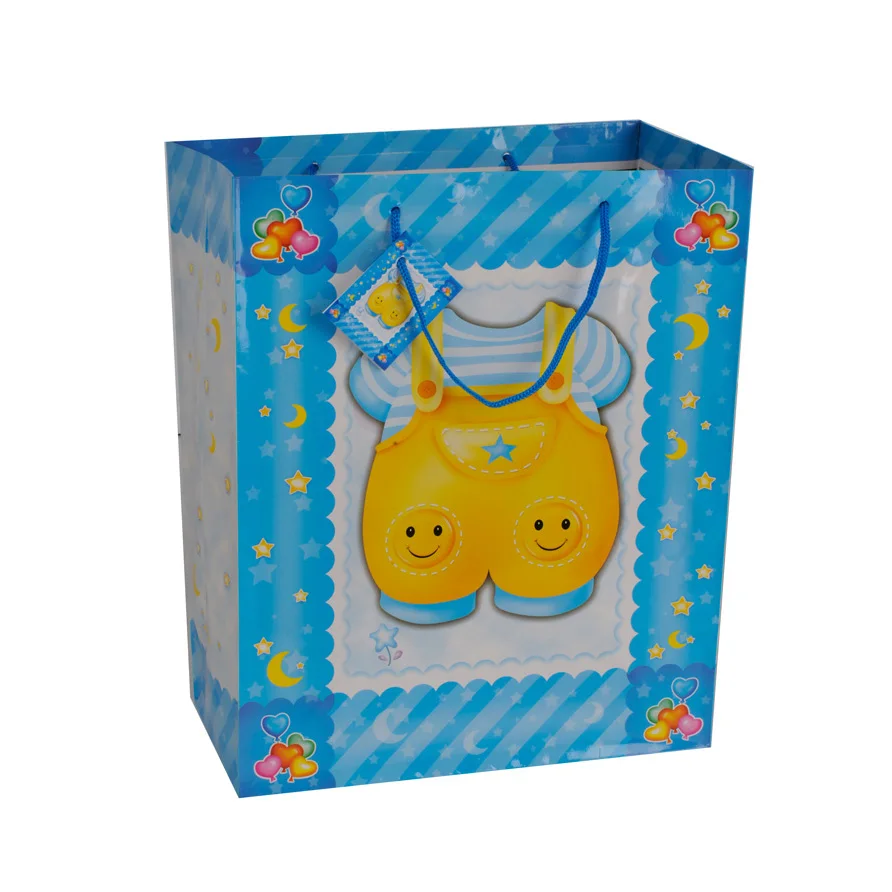 2019 Promotional Multi-fonction Reusable Folding Baby Shower Gift Paper Bag