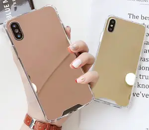 Luxury Plating Mirror Phone Case Cover For iPhone 7 Case Silicon For iPhone 6 6S 8 Plus X 10 XR XS XS Max Case Coque