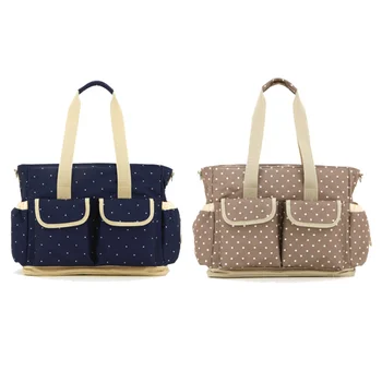 Whole Designer Large Capacity Navy Blue Polka Dot Diaper Bag Mommy Ny Mother With Stroller Hook Whole Designer Large Capacity Navy Blue Polka Dot Diaper Bag Mommy Ny Mother With Stroller Hook