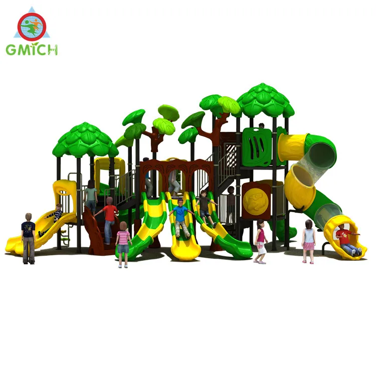 

Forest style amusement park equipment for sale slide playground guangzhou