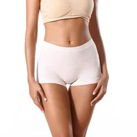 

Women's Wholesale In Stock Stretched Soft Women's Boxer Shorts Slim Thigh Panty Solid Color Elasticity Boyshort Underwear