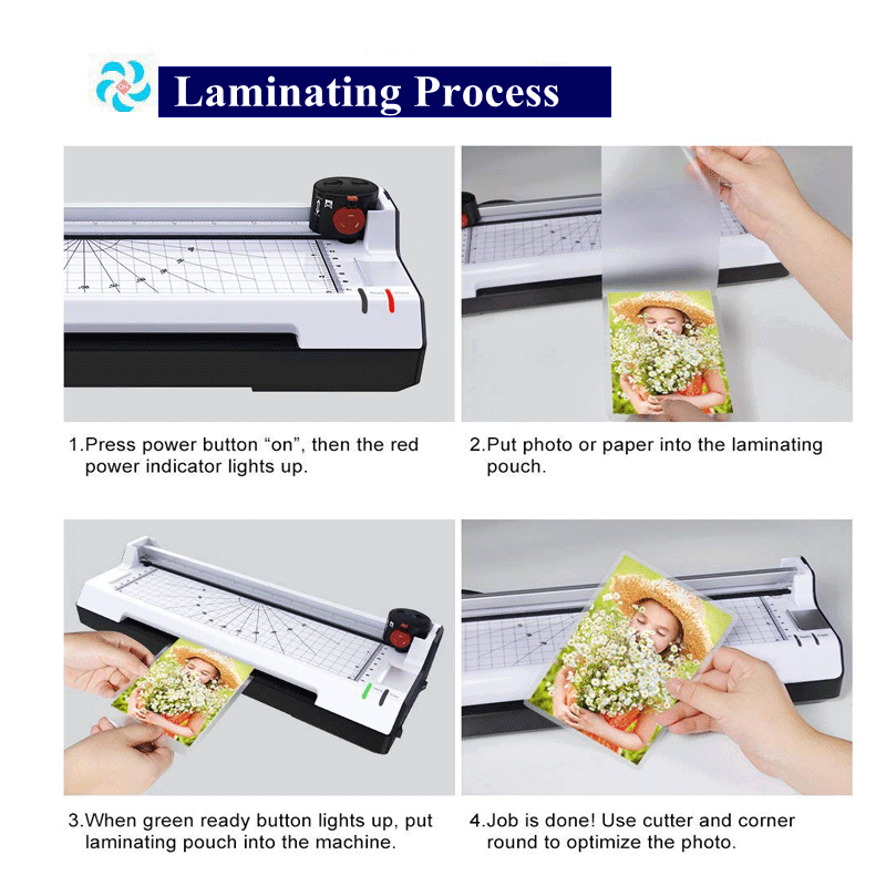 Qh381 Office Using Automatic Thermal/cold Laminator A3 With Paper