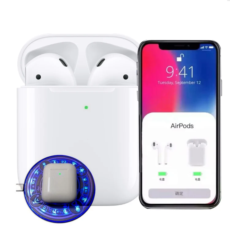 

Factory Wholesale Air Pods 2 1:1 Sensor Wireless Charging In-Ear Detection 5.0 Touch Blue Tooth Wireless Earphone Headphone, N/a