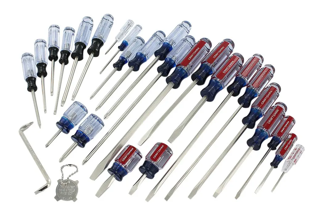 Set 28. Craftsman Phillips Screwdriver Set. Craftsman Slot Screwdrivers. 7 PC Screwdriver Set. PCS Screwdriver Set Box.