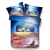 Pyramids and beautiful girl painting by artist Masterspray 3d bed set