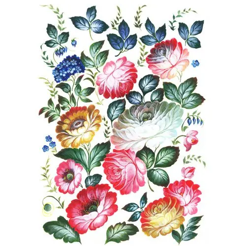 Craft Supplies Rice Paper for decoupage~ 11,1 x 15,11 inches Made in Russia Flowers, Eden Paper ...
