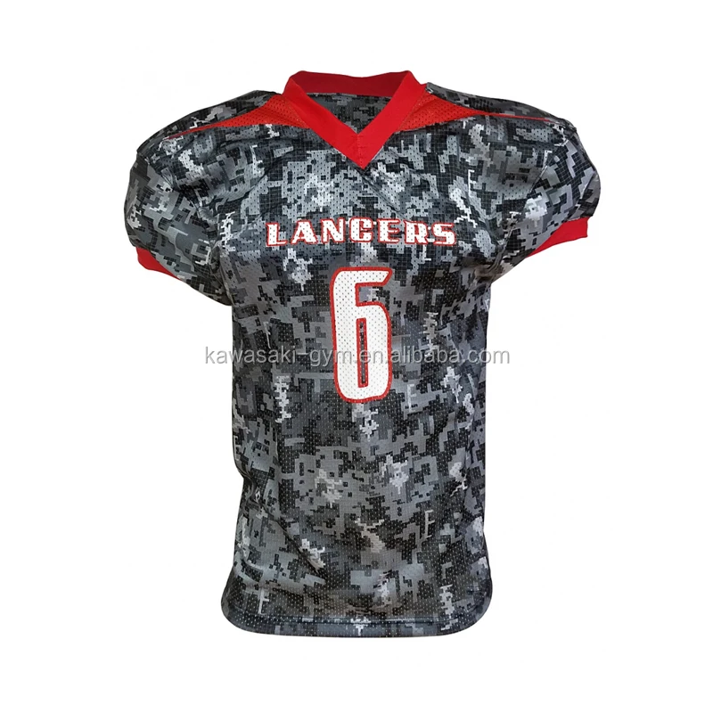 Source Professional high quality camo men american football jersey