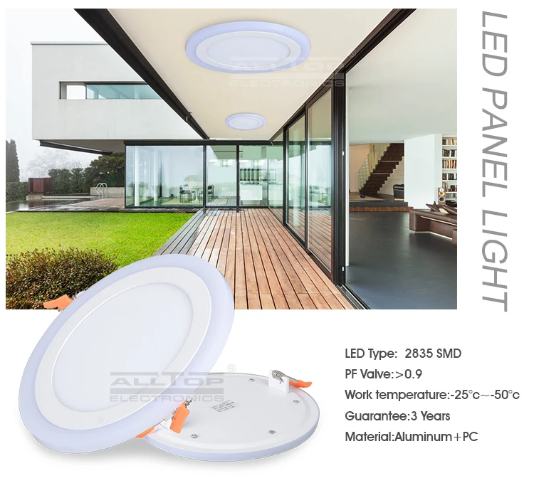 High quality surface mounted residential 3 watt round LED panel light