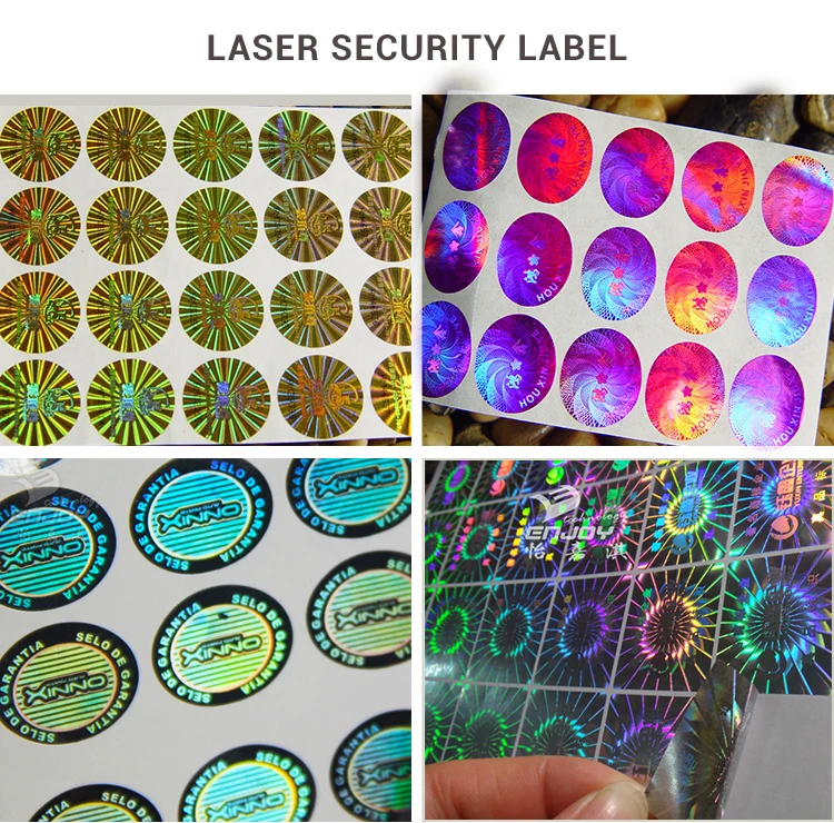 Barcode hologram anti-counterfeiting label,hologram serial number sticker