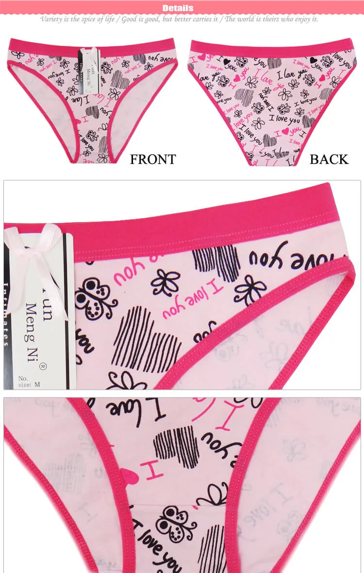 Women Underwear Cheekies Panties Mix Colors Wholesale Cotton Women Sexy