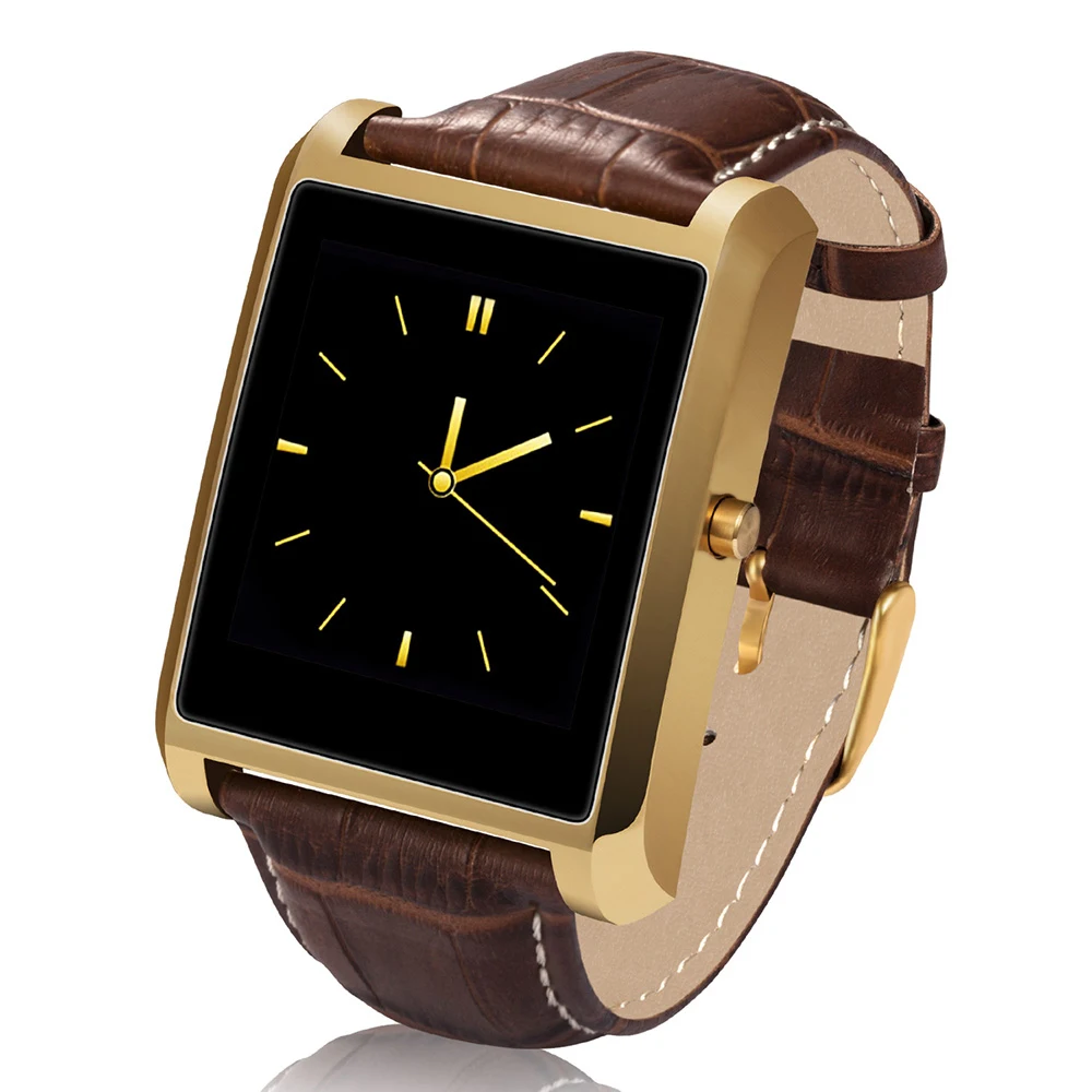 

Fashion Leather Watchband DM08 Plus Smartwatch,With1.54 inch TFT Screen Heart Rate Monitor Smartwatch, Black silver