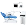 assistant Medical product high quality dental edesa chair unit with LED sensor light top mounted