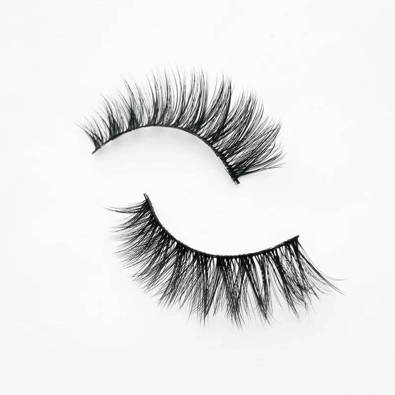 China Hot Sale 10 Pairs Silk Eye Lash Faux Mink False Lashes Synthetic Fake Eyelashes