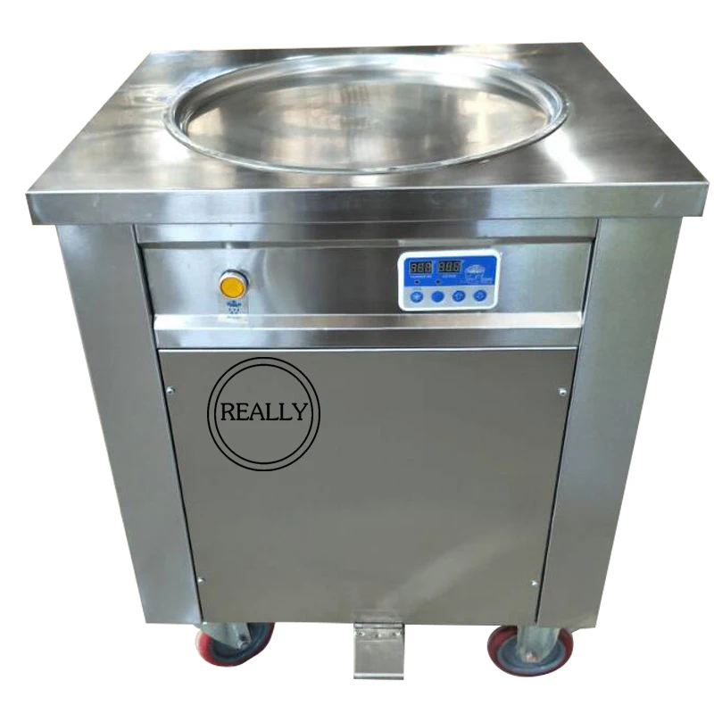 

Fry ice cream roll machine 450mm Commercial fried ice cream machine 304 stainless steel