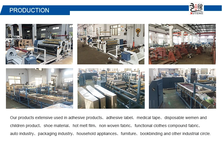 non scratching hot melt coating machine