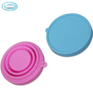 Image of 200 Pack 200ml Portable Silicone Collapsible Cup With Lid Factory From China