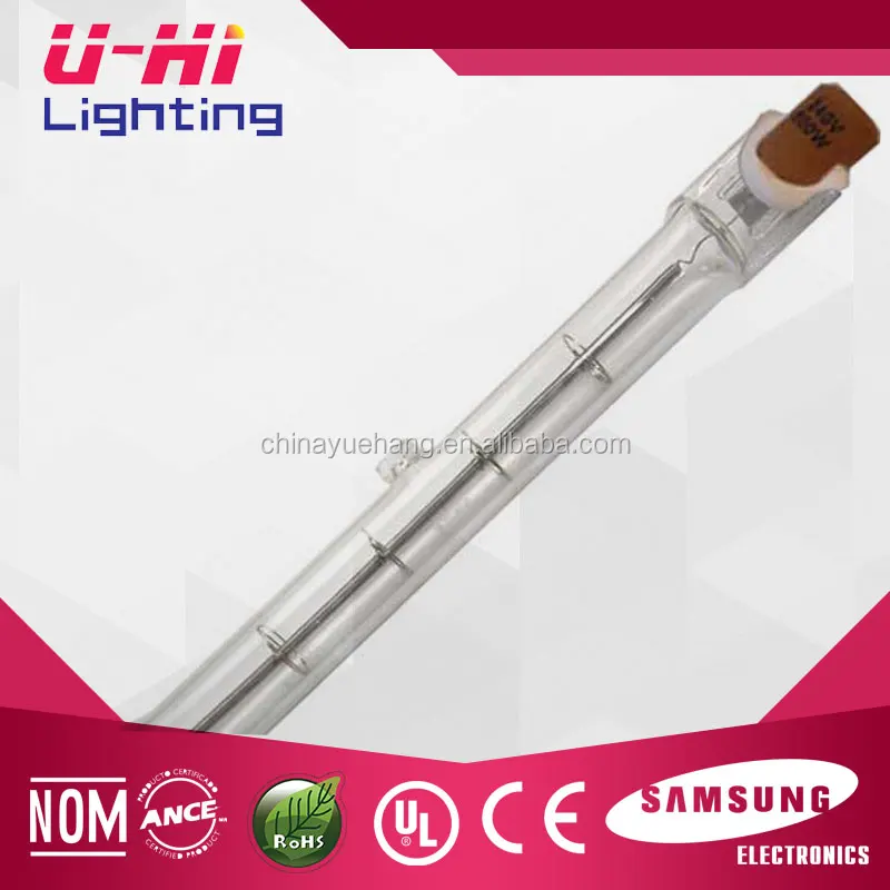 Linar J type Quartz Halogen Lamp Price halogen tube halogen bulb 500w R7s end