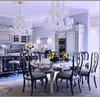 luxury rococo black french style Dining Sets Furniture solid wood carved dining 1.8 m long dining table with 6-8 chairs
