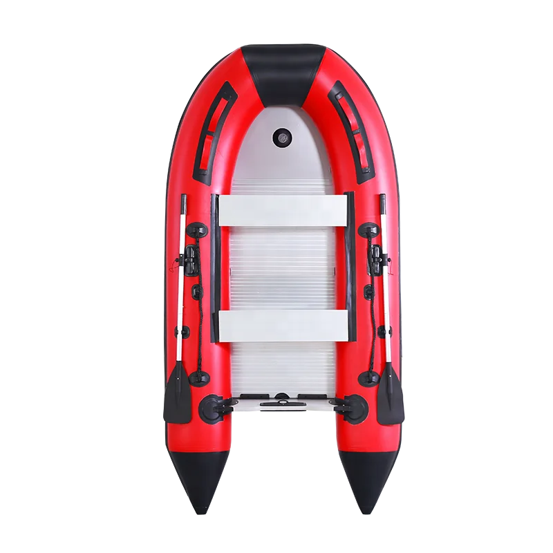 

Seawalker inflatable boat 3.3m with 0.9mm PVC high pressure air tube aluminum floor for fishing rowing CE approval, White, blude, red, yello etc