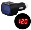 Hot koop12V 24 V Auto Digitale LED Motor Accu Voltage Elektrische Volt Tester Monitor Indicator Meter Voltmeter
