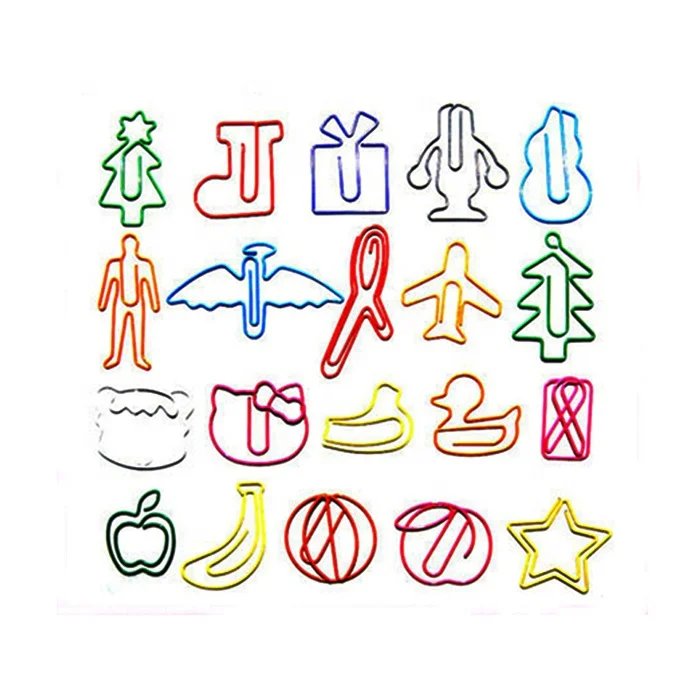 
30pcs Multicolor Fun Office Paper Clips Creative Animal Shape Cute Paper Clips 