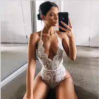 

2019 spring and summer new BODYSUITS sexy female lace jumpsuit Sexy Lingerie