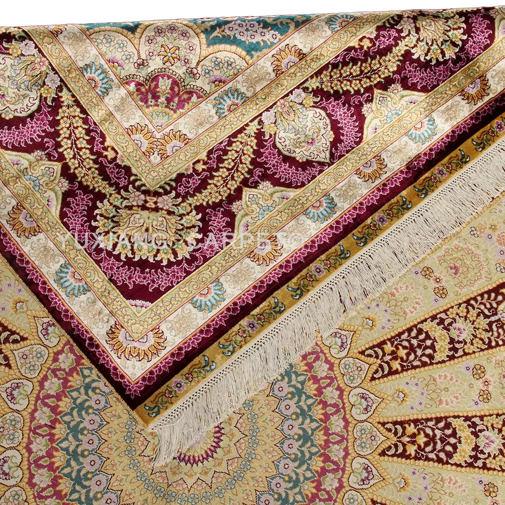 5x7ft High Quality Iran Medallion Handmade Persian Silk Carpets