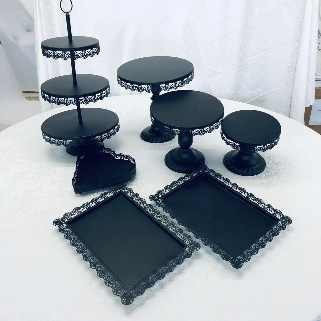wholesale metal 3 tier cake stand for cupcake
