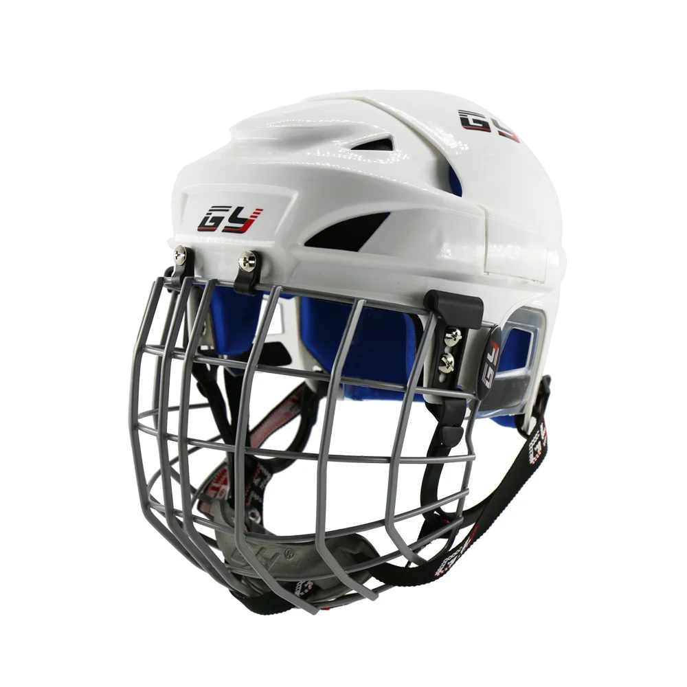 Pp Hockey Helmet With Cage White Hockey Mask For Player Face