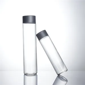 Image of 375ml water glass bottle with caps