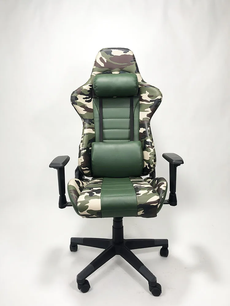 New Design Camouflage Style PU Leather Hight Adjustable Swivel  Computer Racing Gaming Chair for Gamer