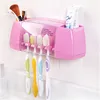 Multifunctional Toothbrush Racket Holder Storage Box Bathroom Makeup Accessories Products Sets Suction Hooks Kitchen Holder