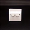 250voltage 86*86 uk standard bs types good prices nice quality 2ways switchesWhite range 500W 2 gang 1way electric wall switch