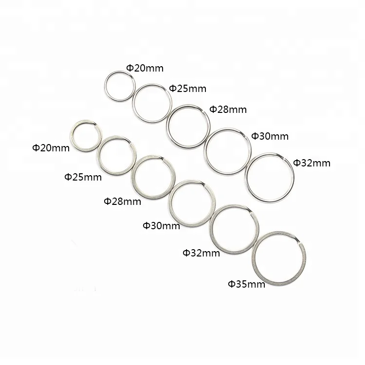 Cheap Price Stainless Steel Flat And Round Key Rings Buy Round Key