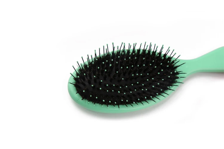 Osaki Brand Round Fashion Plastic Handle Cushion Hair Brush With Pur