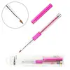 Esung 1PC Rhinestone Metal Handle Salon Using 3D Acrylic Art Nails Design Kolinsky Acrylic Nail Brush Size 2