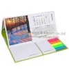 promotional 2019 Hardcover Tent desk calendar branded with sticky notes,standing sticky note calendar