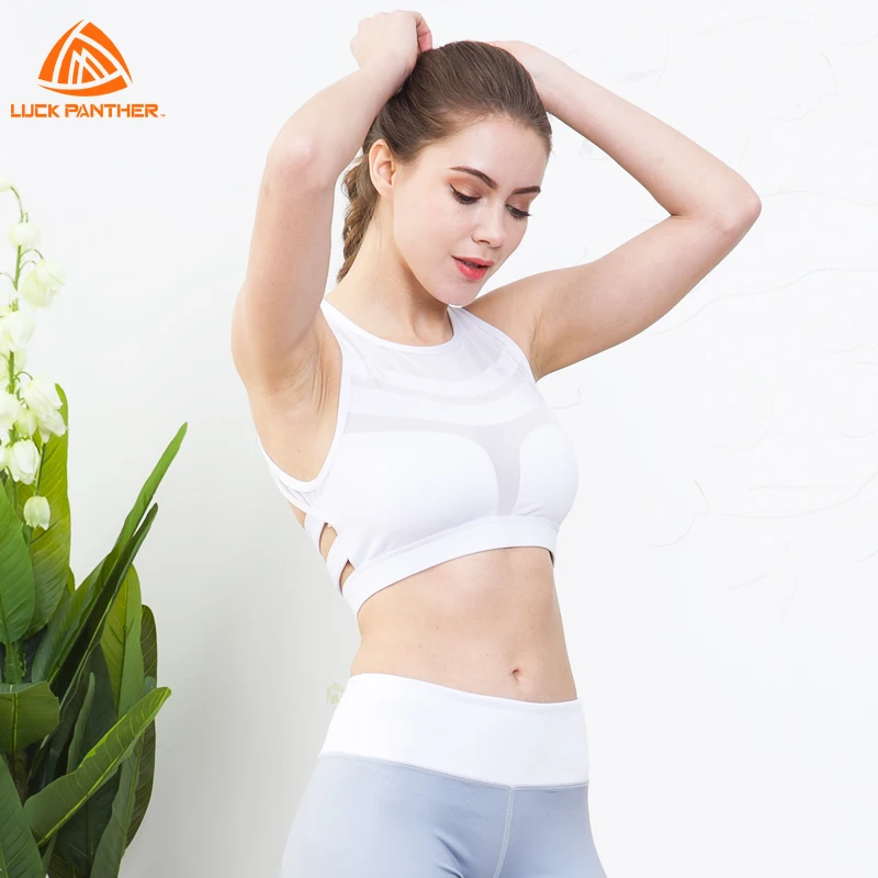 

Anti-shock fitness wear high impact yoga bra push up vest