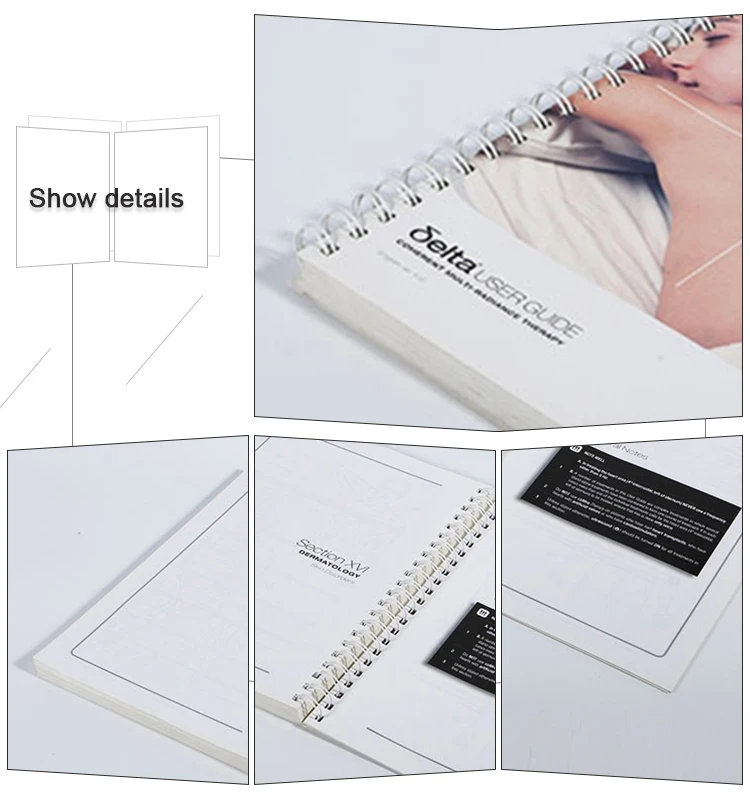 Customized Printing Spiral Binding Bound Hardcover / Softcover Book