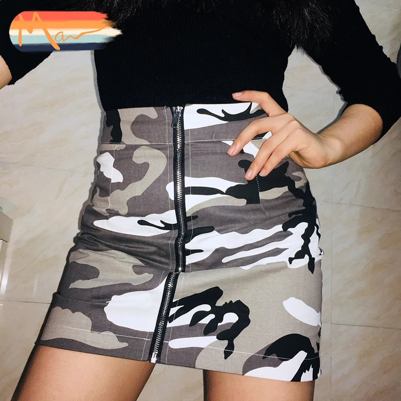 

Maxnegio camo women zip skirt camo skirt, As picture