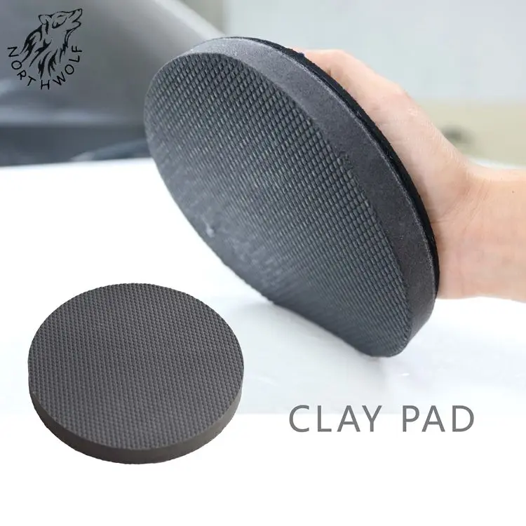 

Hot selling 6inch North Wolf car care detailing clay safety soft Clay disc clay pad