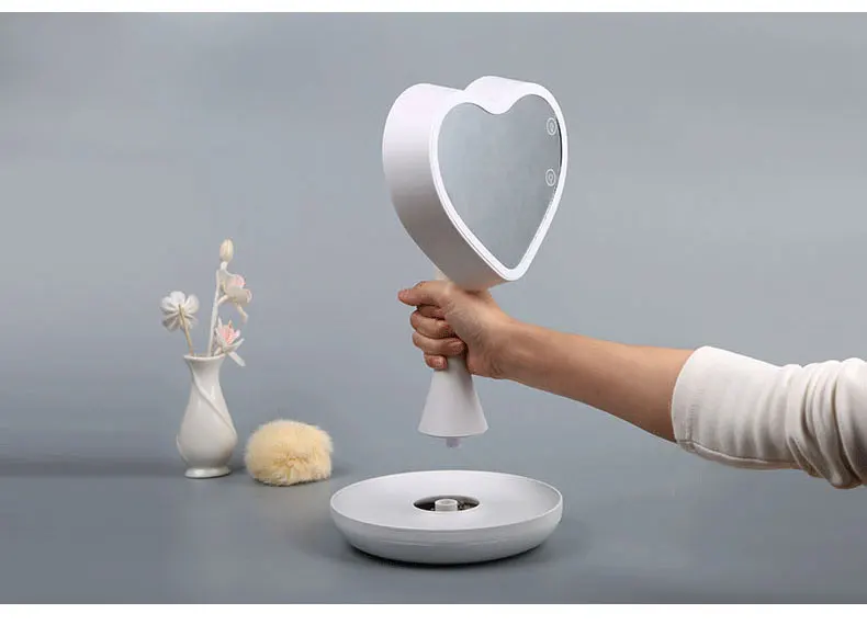 touch screen led lighted makeup mirror cosmetic lamp